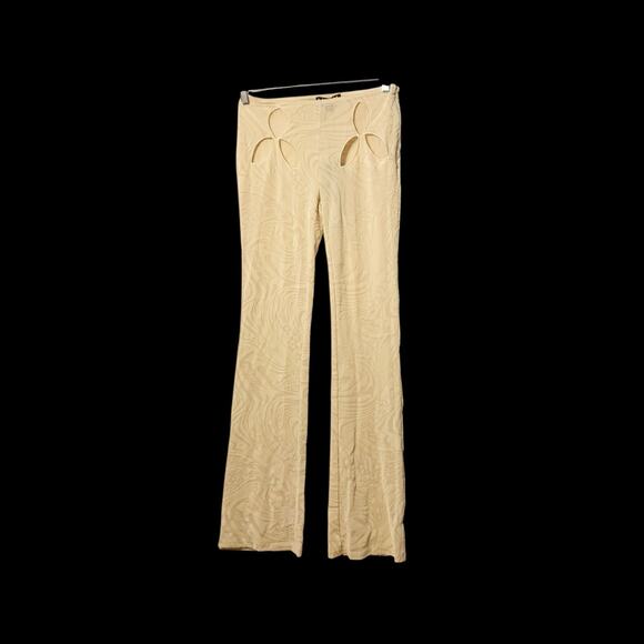 I.AM.GIA Amina Pant Burnout Swirl Cut-Out Sheer Straight Women Size XS - Picture 8 of 13